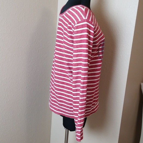 Obey Propaganda Red White Striped Top - Picture 4 of 7